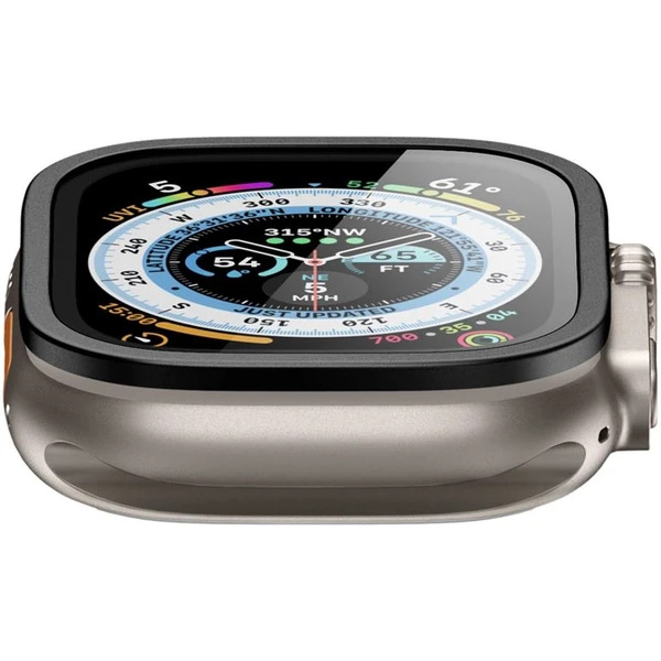 Spigen Glass tR Slim Pro 1 Pack tvrzené sklo Apple Watch Ultra 2/Ultra 49mm černé - Ochranné folie a skla - Obrázek LAJA000601