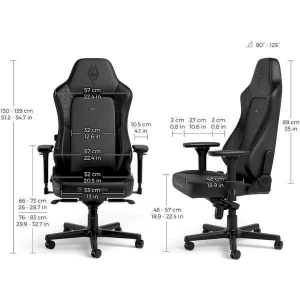 noblechairs HERO The Elder Scrolls V: Skyrim 10th Anniversary Edition herní židle černá - Židle - Obrázek LAUA000J01