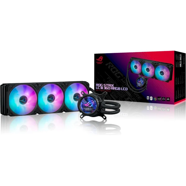 ASUS ROG STRIX LC III 360 ARGB LCD černá - Chladiče - Obrázek LCB9000O01