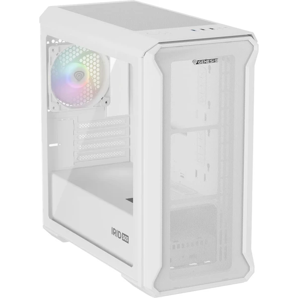 Genesis IRID 503 ARGB LITE bílá - Počítačové skříně - Obrázek LCZE000K01