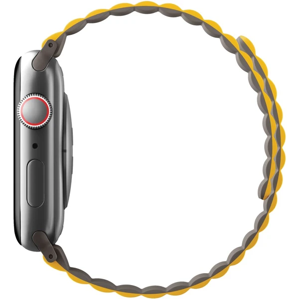 UNIQ Revix oboustranný řemínek pro Apple Watch 49/46/45/44/42mm Mustard (Hořčicový/Khaki) - Řemínky - Obrázek LD3WF00101