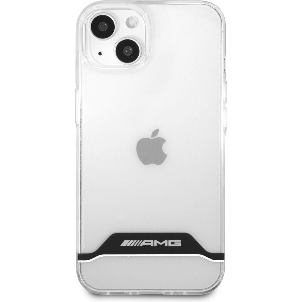 AMG PC/TPU White Stripes Kryt iPhone 13 Mini čirý