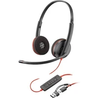 Poly Blackwire 3220 Stereo sluchátka černá  - Sluchátka