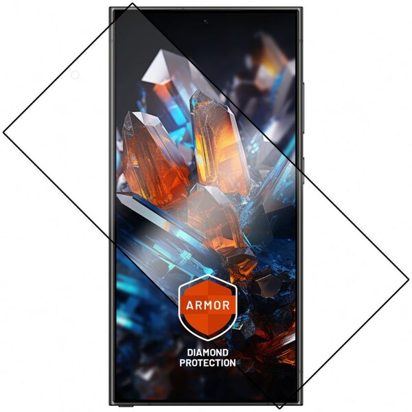FIXED Armor prémiové tvrzené sklo s aplikátorem Samsung Galaxy S24 Ultra černé