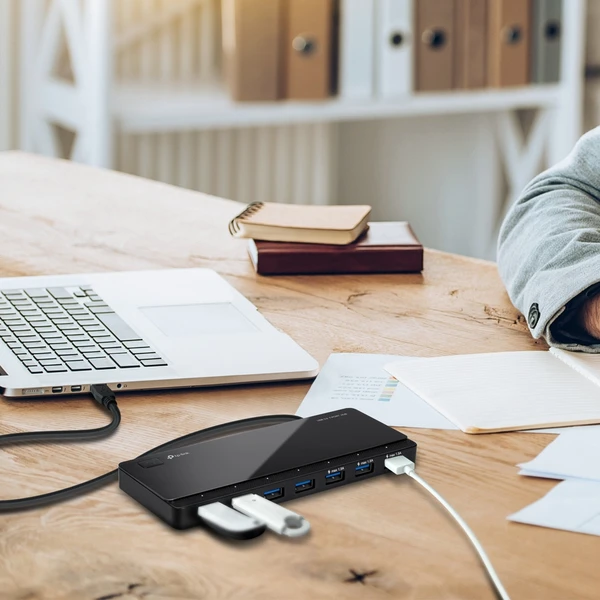 TP-Link UH700 HUB 7v1, černý - USB huby - Obrázek LFGFF00101