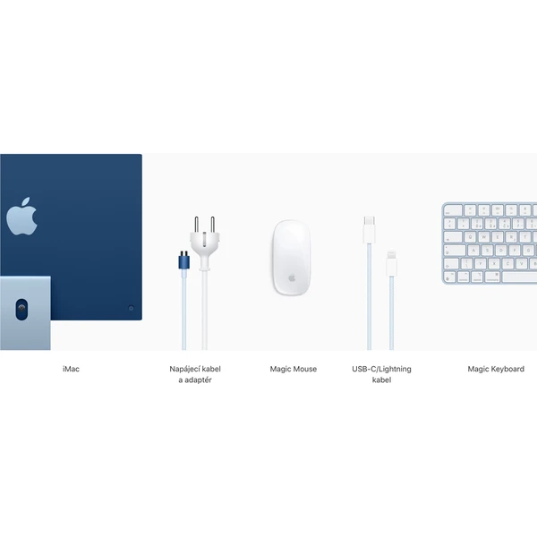 Apple iMac 24" (2021) / 8GPU / 256GB růžový (Další) - Stolní počítače - Obrázek LGQT000501
