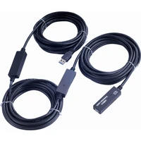PremiumCord USB-A/USB-A prodlužovací kabel 15m černý - Kabely a redukce