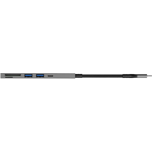 CONNECT IT CompactPRO USB-C hub + čtečka karet antracitový - USB huby - Obrázek LGTG000K01