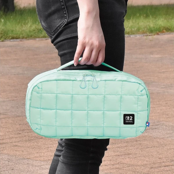 HORI pouzdro Puff Pouch Cozy Green (NSW/NSW2/OLED) zelené - Pouzdra - Obrázek LGYL000K01