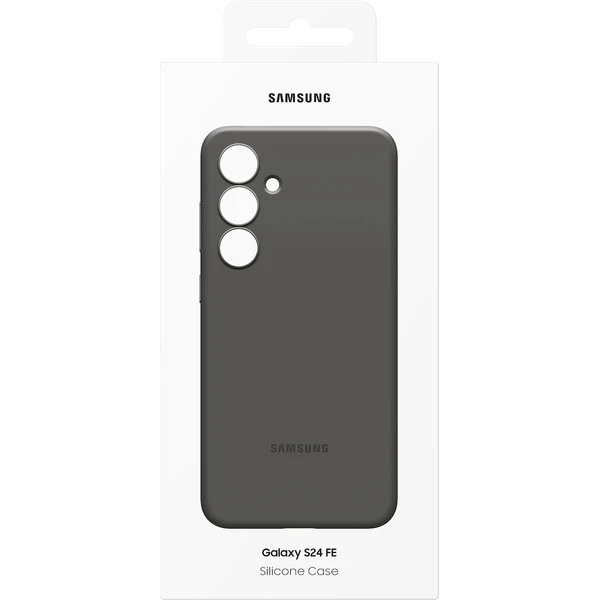 Samsung Silicone Case ochranný kryt Galaxy S24 FE černý - Pouzdra - Obrázek LH78000K01