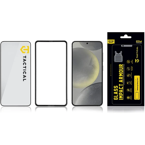 Tactical Glass Impact Armour sklo pro Samsung S24+/S25+ černé - Ochranné folie a skla - Obrázek LH83000K01