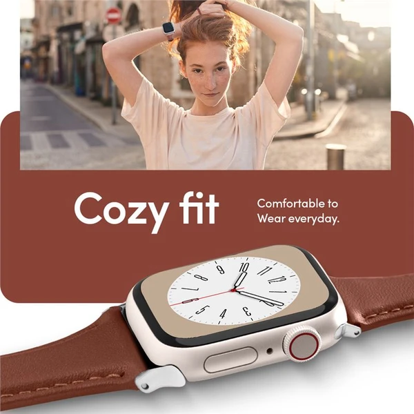 Spigen Kajuk Watch Band řemínek Apple Watch 41/40/38mm hnědý - Řemínky - Obrázek LHC5000L01