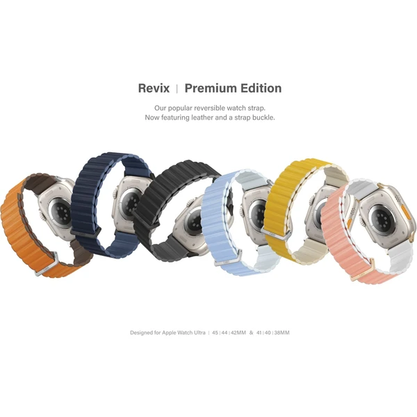 UNIQ Revix Premium Edition řemínek pro Apple Watch 49/46/45/44/42mm Prussian (tmavě modrý/světle mod - Řemínky - Obrázek LIM6000601