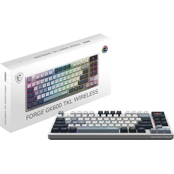 MSI FORGE GK600 TKL Sky bezdrátová herní klávesnice CZ/SK - Klávesnice - Obrázek LIUF000K01