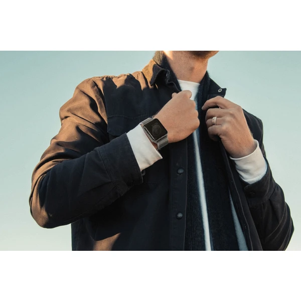 UNIQ Dante ocelový řemínek Apple Watch 41/40/38mm Rose růžově zlatý - Řemínky - Obrázek LIZ4000301