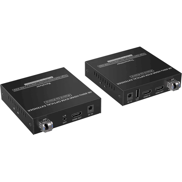 PremiumCord Optický HDMI KVM extender 4K@60Hz 4:4:4 až na 40km - Ostatní - Obrázek LKNF000K01