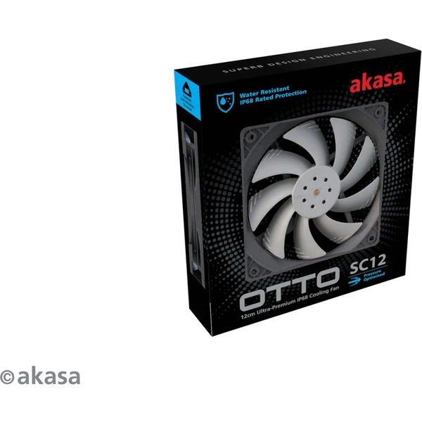Akasa OTTO SC12, 120mm, šedá - Ventilátory pro PC - Obrázek LL4X600301
