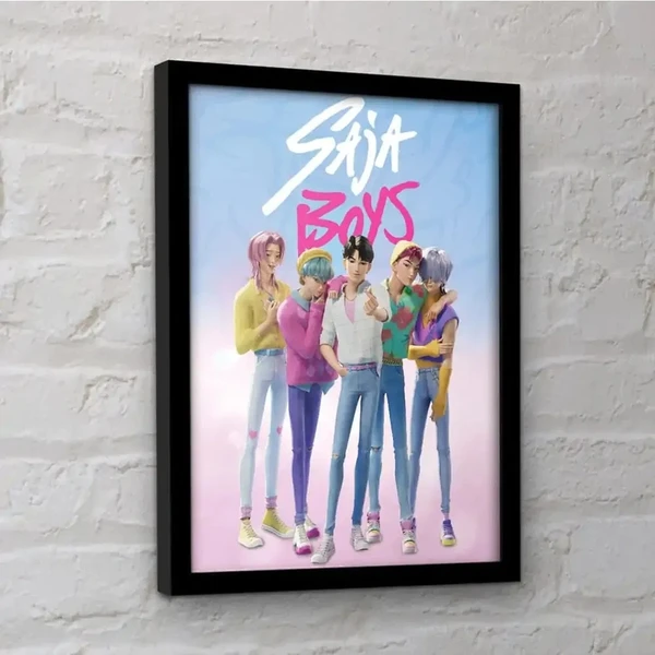 Rámovaný obraz Pyramid International K-Pop Demon Hunters - Saja Boys - Dekorace - Obrázek LL5K000K01