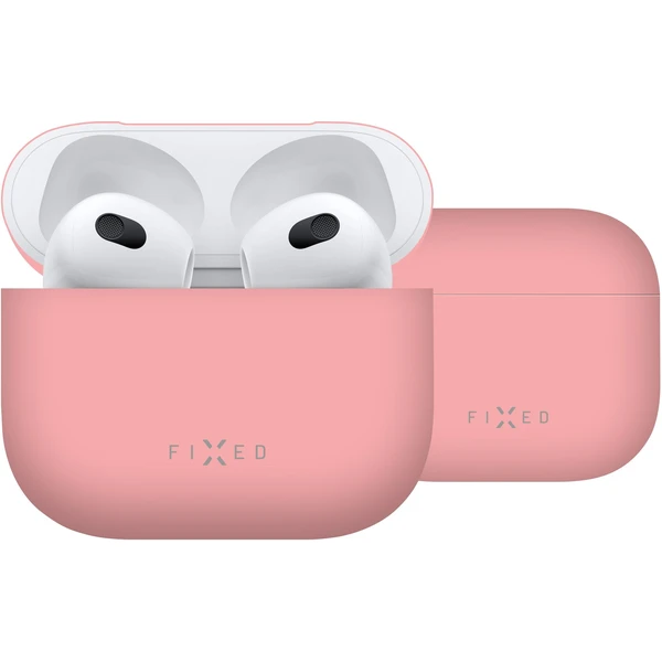 FIXED Silky ultratenké silikonové pouzdro Apple Airpods 3 růžové - Pouzdra - Obrázek LMC4100501