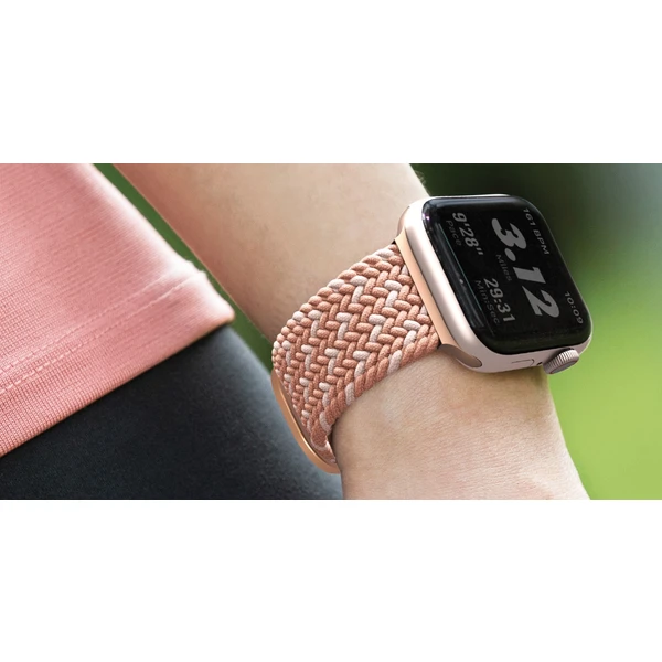 UNIQ Aspen Designer Edition řemínek Apple Watch 42/41/40/38mm Citrus Pink - Řemínky - Obrázek LOMNF00101