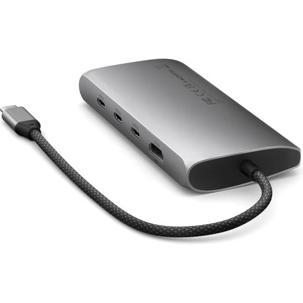 Satechi USB-C víceportový adaptér 8K s Ethernet V3 vesmírně šedý - USB huby - Obrázek LPX5000O01