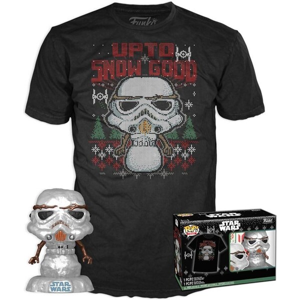 Funko POP! & Tee Box: Star Wars - Holiday Stormtrooper