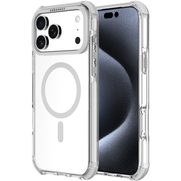 Cubenest MagPro Strong Guard MagSafe kryt iPhone 17 Pro Max bílý