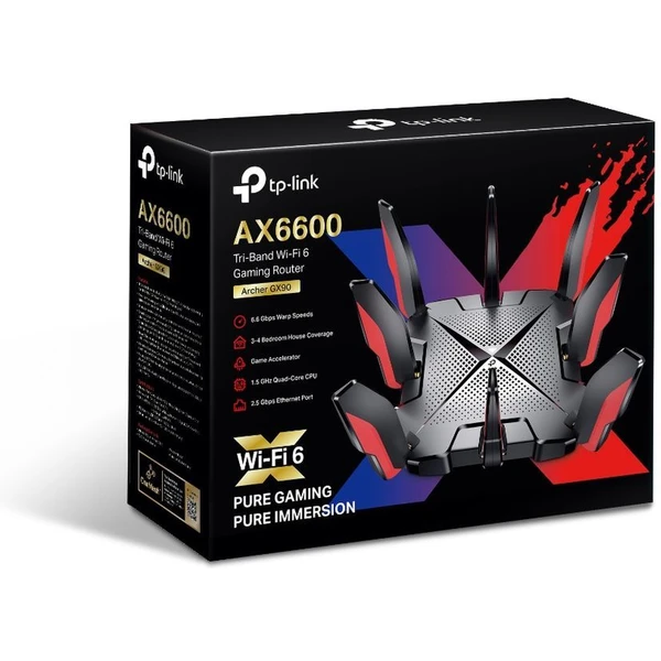 TP-Link Archer GX90 Wi-Fi 6 herní router černý - Routery - Obrázek LQMC300401