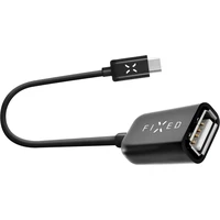 FIXED USB-C/USB-A redukce 0,2m černá - Kabely a redukce