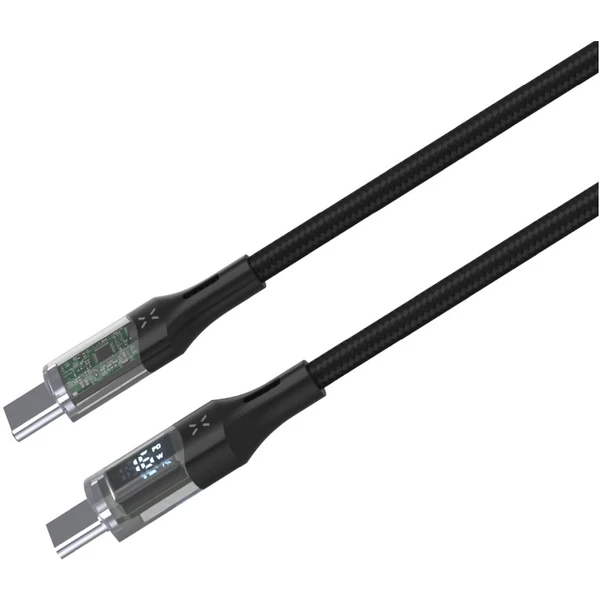 FIXED USB-C/USB-C napájecí kabel 100W 1,2m černý - Kabely a redukce - Obrázek LTM5000J01