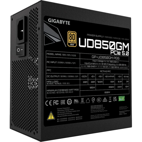 GIGABYTE UD850GM PG5 850W - Zdroje - Obrázek LTOK000K01