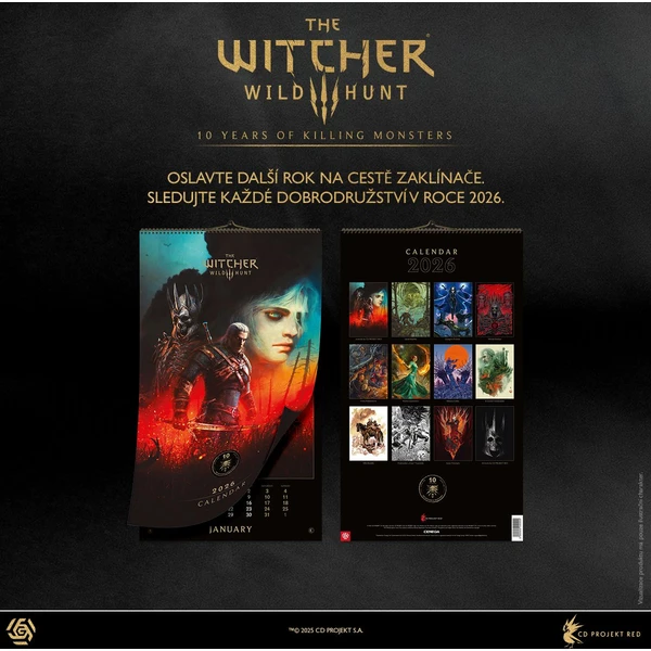 Kalendář The Witcher 3: 10th Anniversary - Kalendáře - Obrázek LUJI000K01