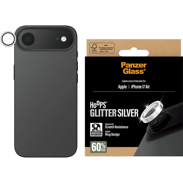 PanzerGlass® Hoops skla Apple iPhone Air třpytivě stříbrné - Ochranné folie a skla - Obrázek LVEH000K01