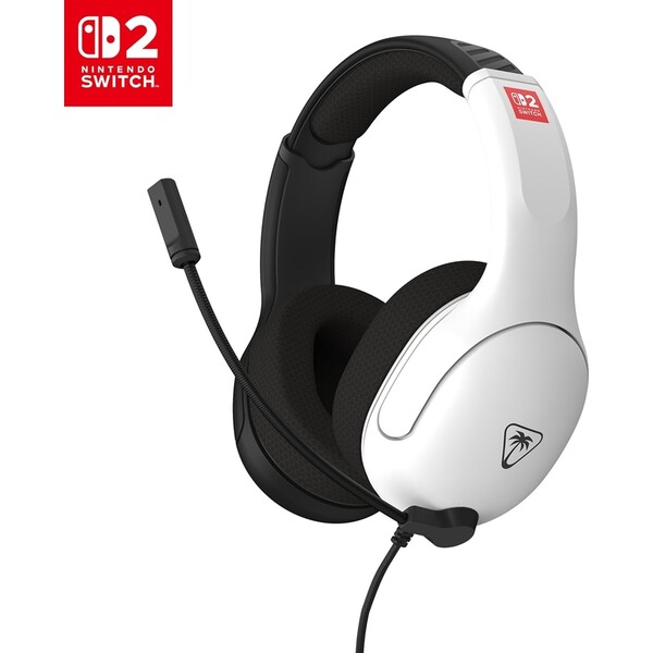 Herní sluchátka Turtle Beach Airlite Fit, pro Nintendo Switch 2,  Black & White Černá/bílá