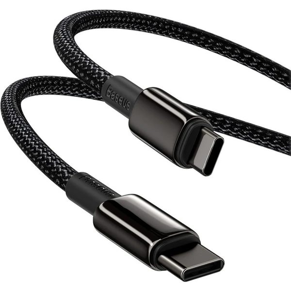 Baseus Tungsten Gold USB-C/USB-C napájecí kabel 100W 2m černý - Kabely a redukce - Obrázek LWKGF00101
