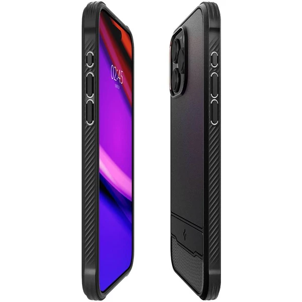 Spigen Rugged Armor MagFit iPhone 15 Pro Max matně černý - Pouzdra - Obrázek LWW8000601