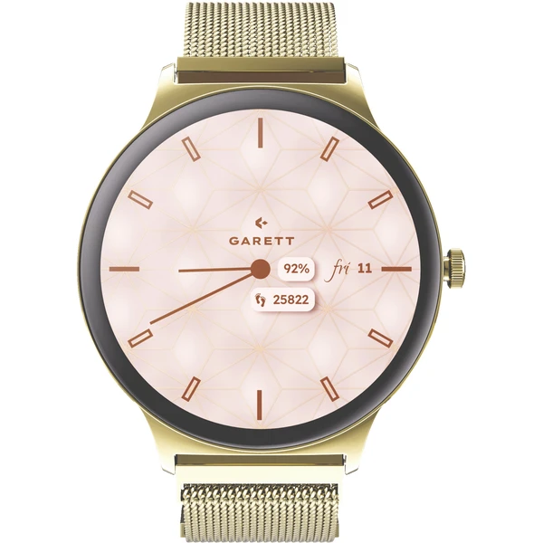 Garett Smartwatch Verona 2 Mesh steel, zlatá - Chytré hodinky - Obrázek LX2J000K01