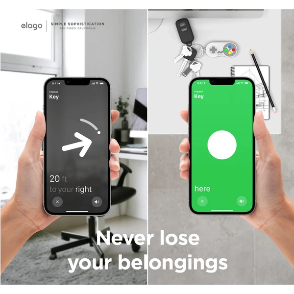 ELAGO W5 GamePad pouzdro pro Apple AirTag šedé - Pouzdra - Obrázek LXEM100501