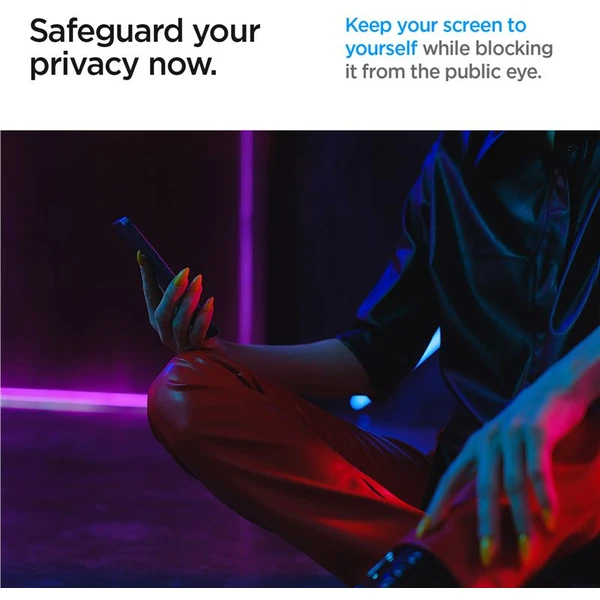 Spigen Glass tR EZ Fit Privacy 2 Pack sklo Samsung Galaxy S24 Ultra - Ochranné folie a skla - Obrázek LY66000N01
