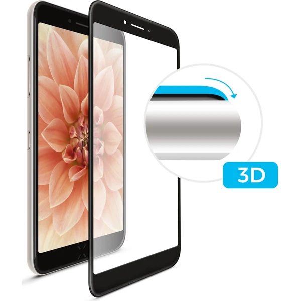 FIXED 3D Full-Cover tvrzené sklo s lepením po celé ploše Nokia 5.1 Plus (X5) černé - Ochranné folie a skla - Obrázek LYEU000401