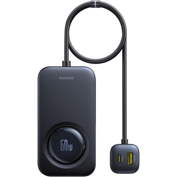 Baseus PrimeTrip 60W nabíječka do auta černá Černá