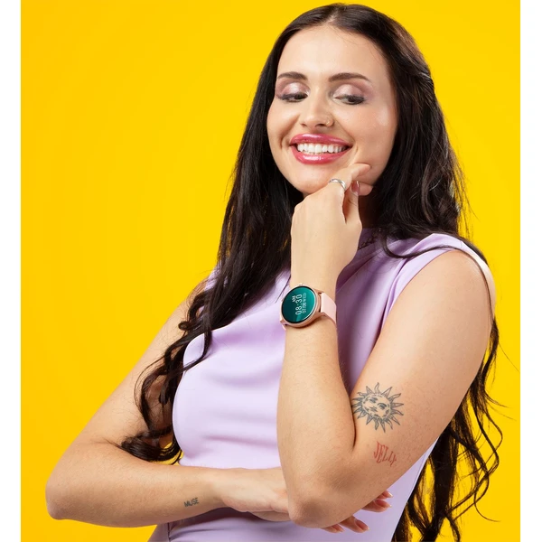 Niceboy Watch Pixel 2 Rose chytré hodinky růžově zlaté - Chytré hodinky - Obrázek M02B000L01