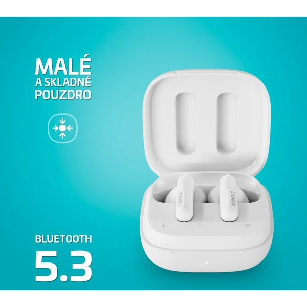 LAMAX Clips1 Plus bezdrátová sluchátka TWS bílá - Sluchátka - Obrázek M0E0000N01