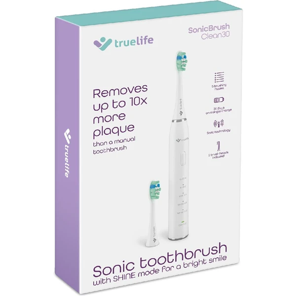 TrueLife SonicBrush Clean30 sonický zubní kartáček bílý - Zubní kartáčky - Obrázek M0H0000P01