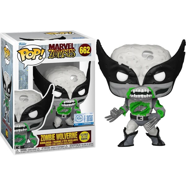 Funko POP! #662 Marvel: Zombies - Wolverine (Exclusive) (GITD)