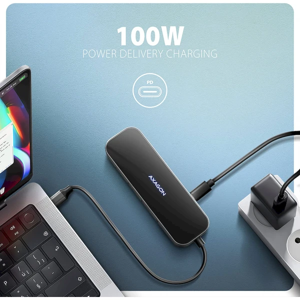 AXAGON HMC-6GLN 6v1 USB-C hub - Dokovací stanice - Obrázek M15D000N01