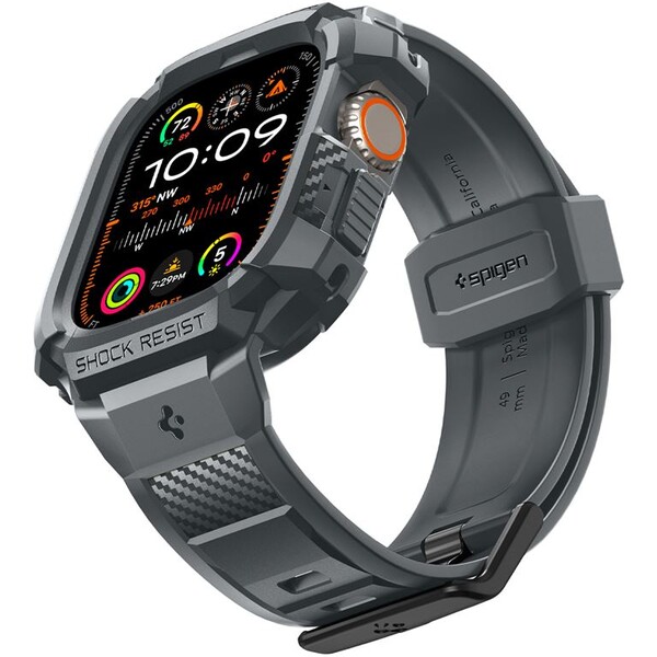 SPIGEN RUGGED ARMOR ”PRO” APPLE WATCH ULTRA 1 / 2 49 MM DARK GREY ACS07390 Šedá