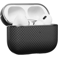 Pitaka Aramid Fiber pouzdro Apple AirPods Pro 2 black/grey (MagSafe) - Pouzdra