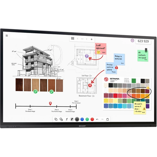 Sharp PN-LA652 interaktivní displej 65" - Velkoformátové displeje - Obrázek M216000J01