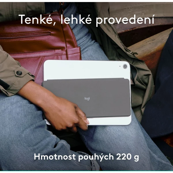 Logitech Keys to go 2 Apple bezdrátová US klávesnice grafitová - Klávesnice - Obrázek M245000J01